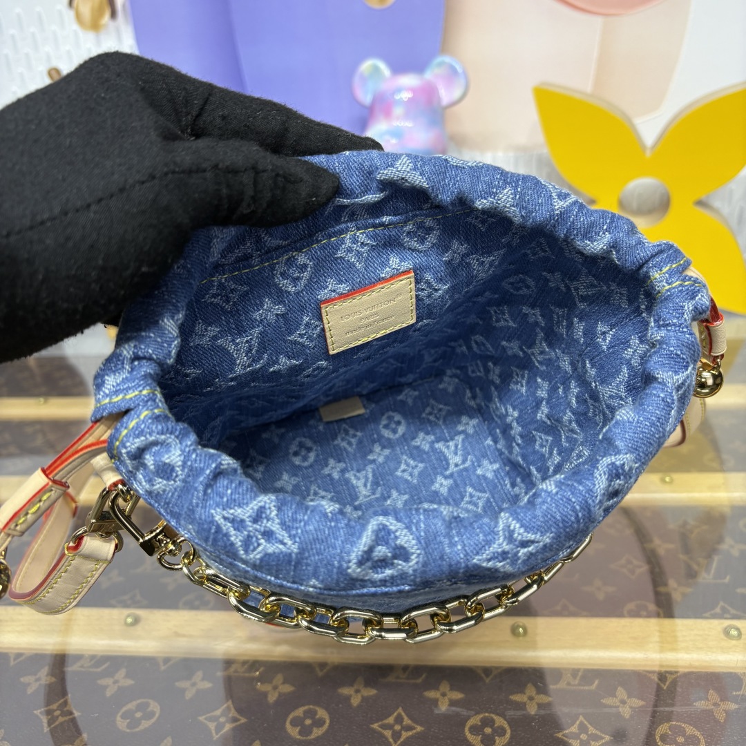 Bagsaaa LV M83043 Nano Noé Denim Blue - 20.5cm
