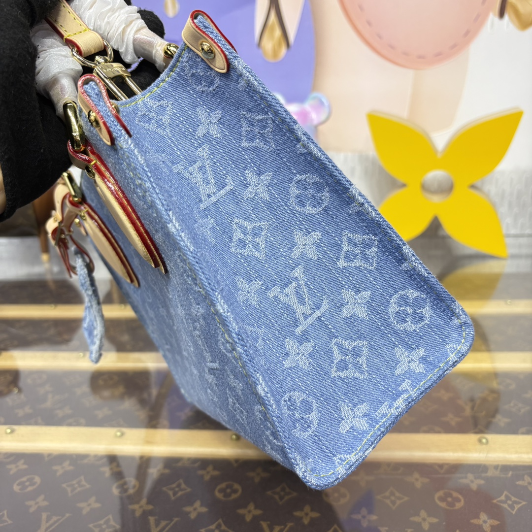 Bagsaaa LV M14633 OnTheGo PM Denim Blue - 25cm