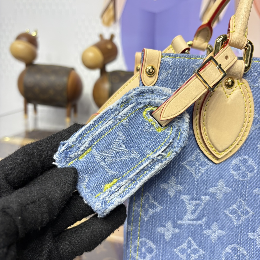 Bagsaaa LV M14633 OnTheGo PM Denim Blue - 25cm