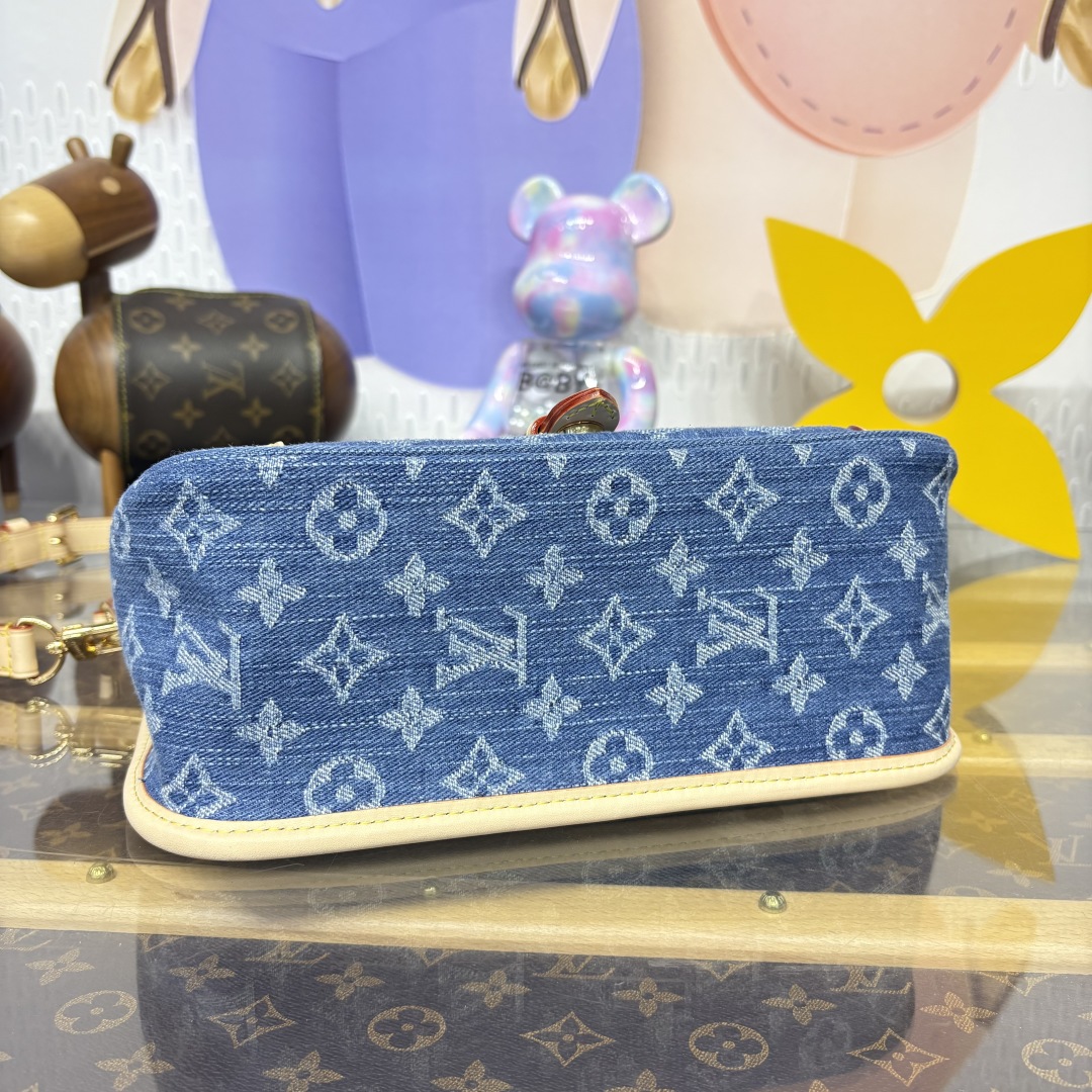 Bagsaaa LV M13070 Diane handbag Denim Blue - 24cm