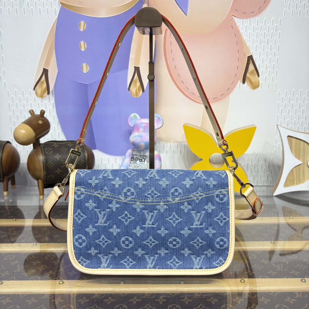 Bagsaaa LV M13070 Diane handbag Denim Blue - 24cm