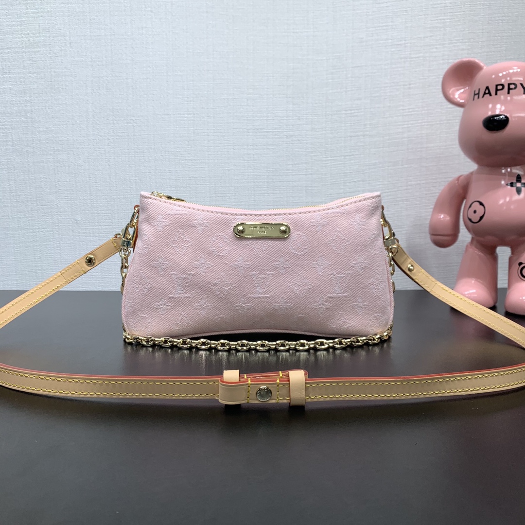 Bagsaaa LV M14159 Nautical Liv Pochette Washed Pink - 24.5cm