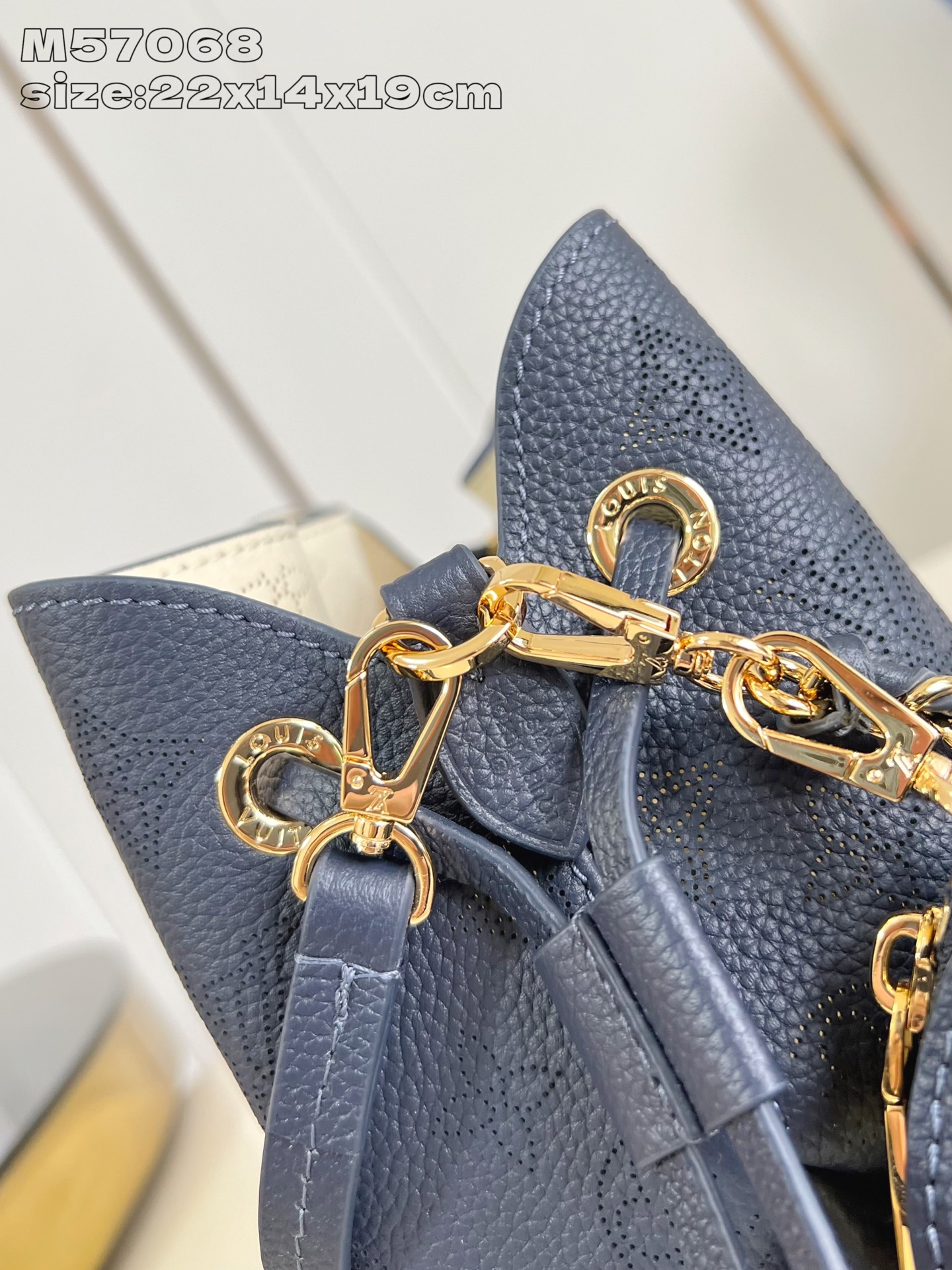 Bagsaaa LV M14315 Bella Bag Navy Blue - 22cm