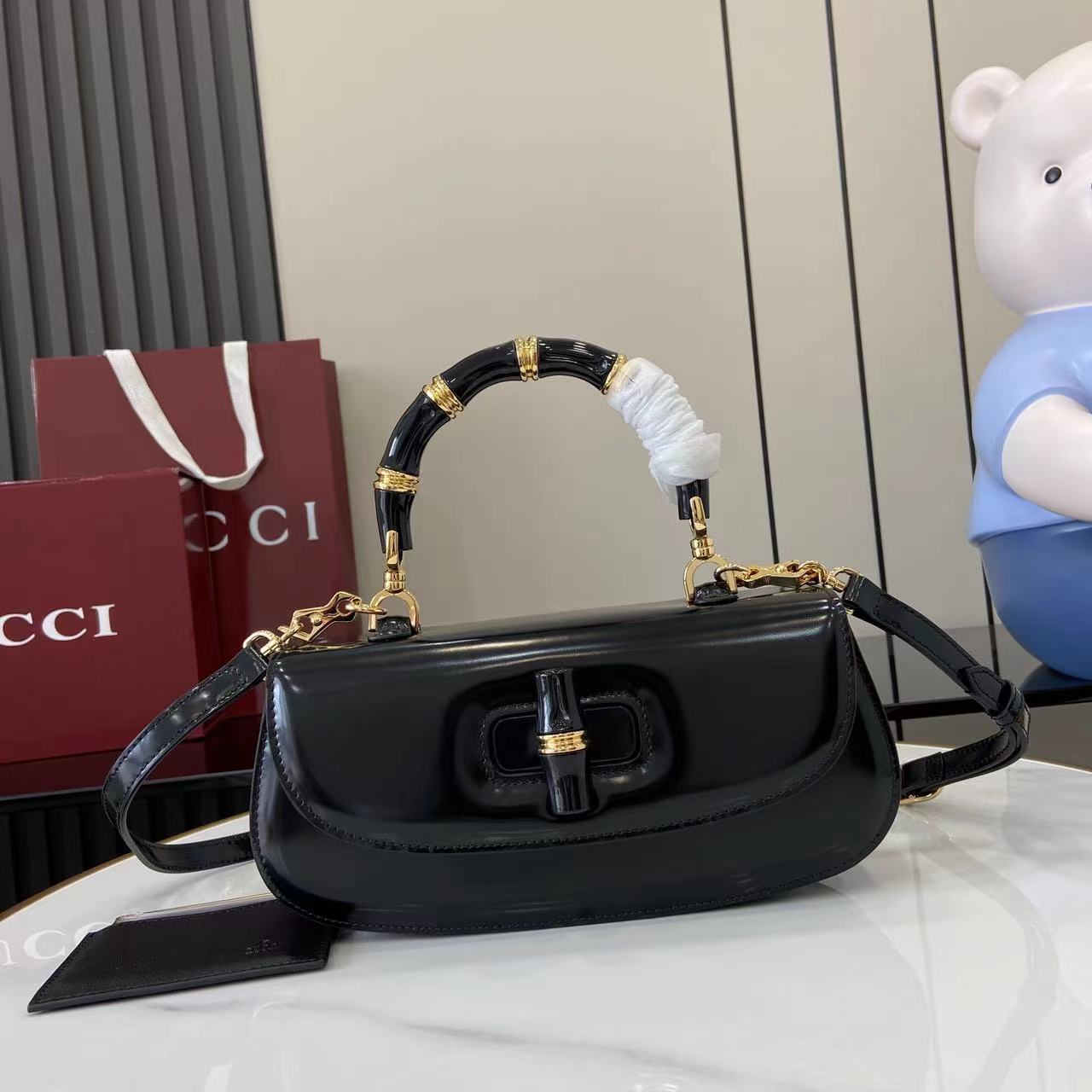 Bagsaaa Gvc*1 Bamboo Diva medium bag 827750 black - 27cm