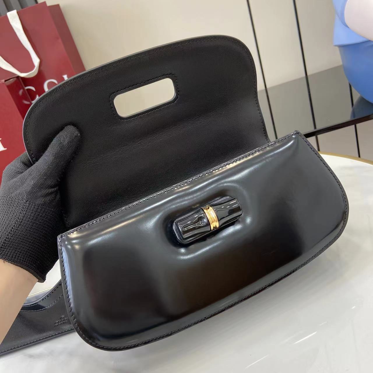 Bagsaaa Gvc*1 Bamboo Diva medium bag 827750 black - 27cm