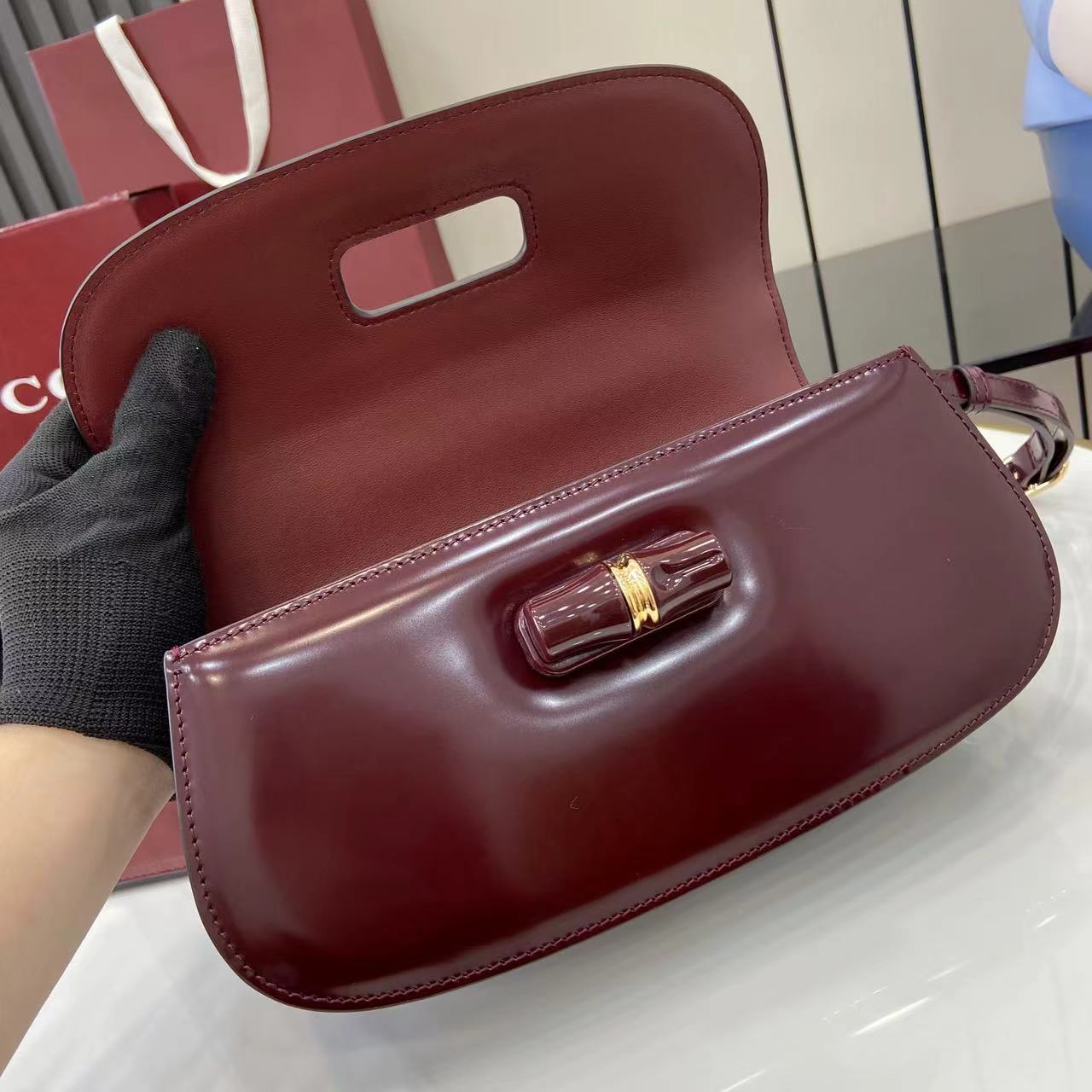 Bagsaaa Gvc*1 Bamboo Diva medium bag 827750 red - 27cm