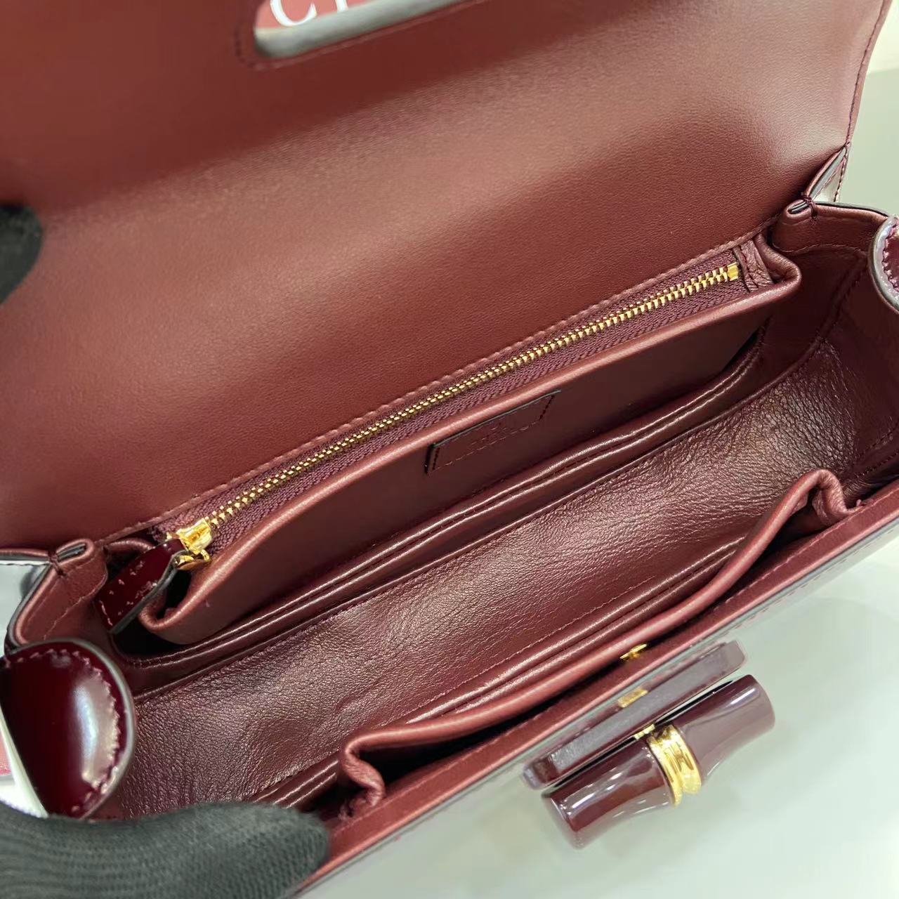 Bagsaaa Gvc*1 Bamboo Diva medium bag 827750 red - 27cm