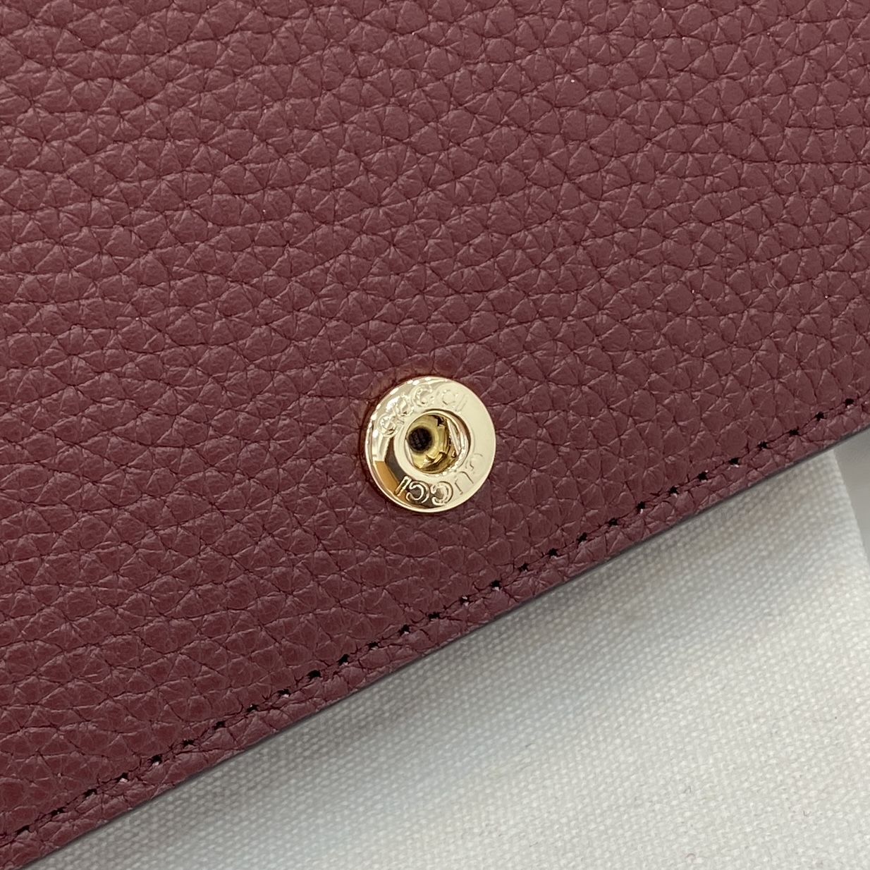 Bagsaaa Gvc*1 GG Marmont bi-color wallet on chain 497985 red & beige - 20cm