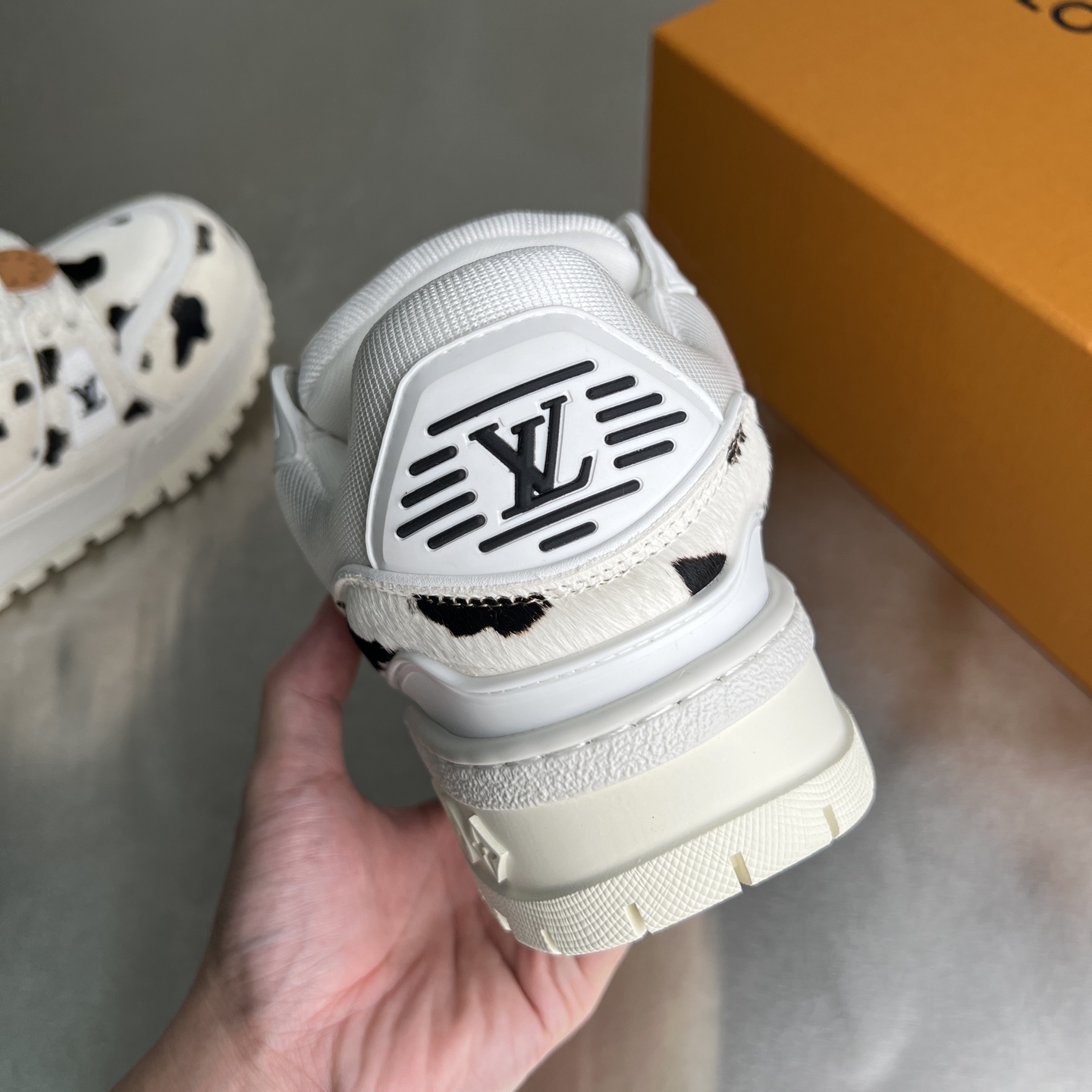Bagsaaa LV Trainer Maxi Sneaker Animal-printed pony-style