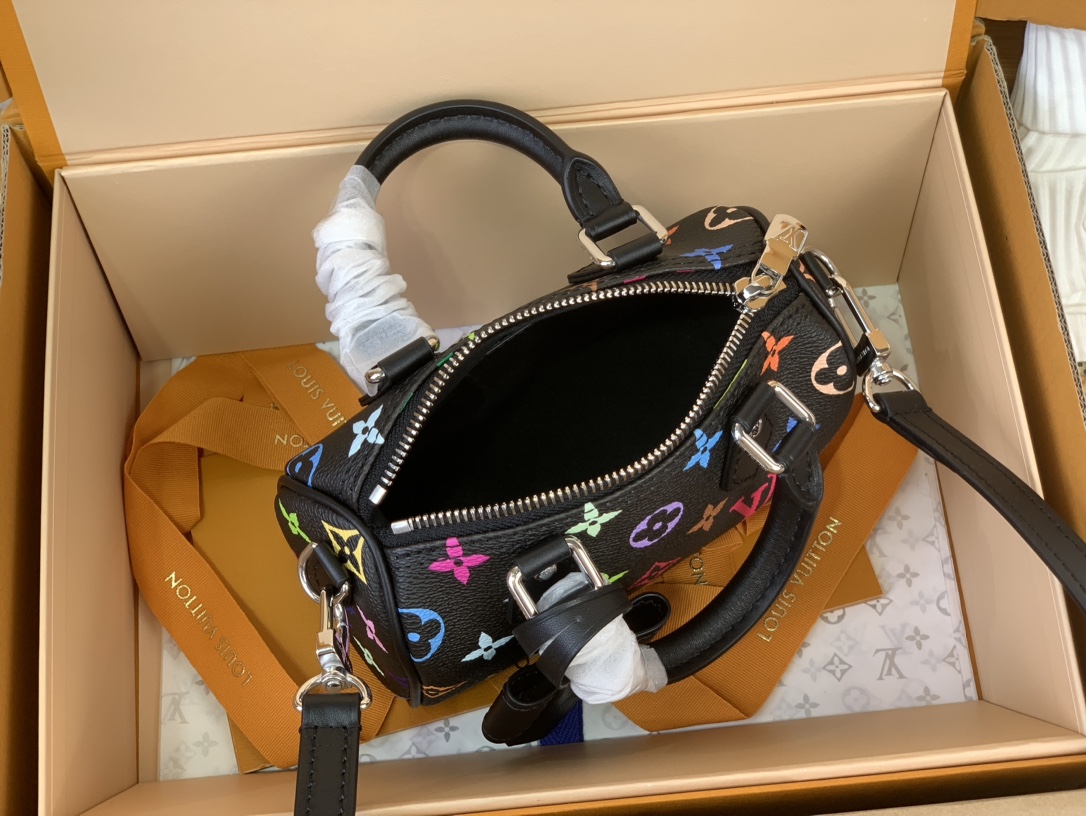 Bagsaaa L0vis Vvtt0n M13406 LV x TM Nano Speedy Bag Multicoloured - 16cm