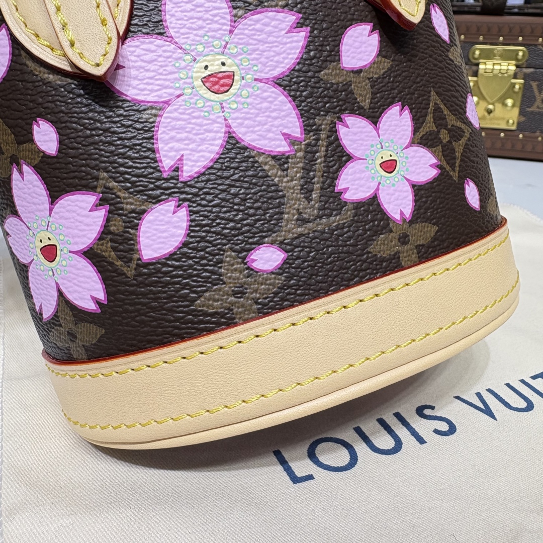 Bagsaaa LV M13417 LV x TM Nano Bucket Sakura Brown - 17cm