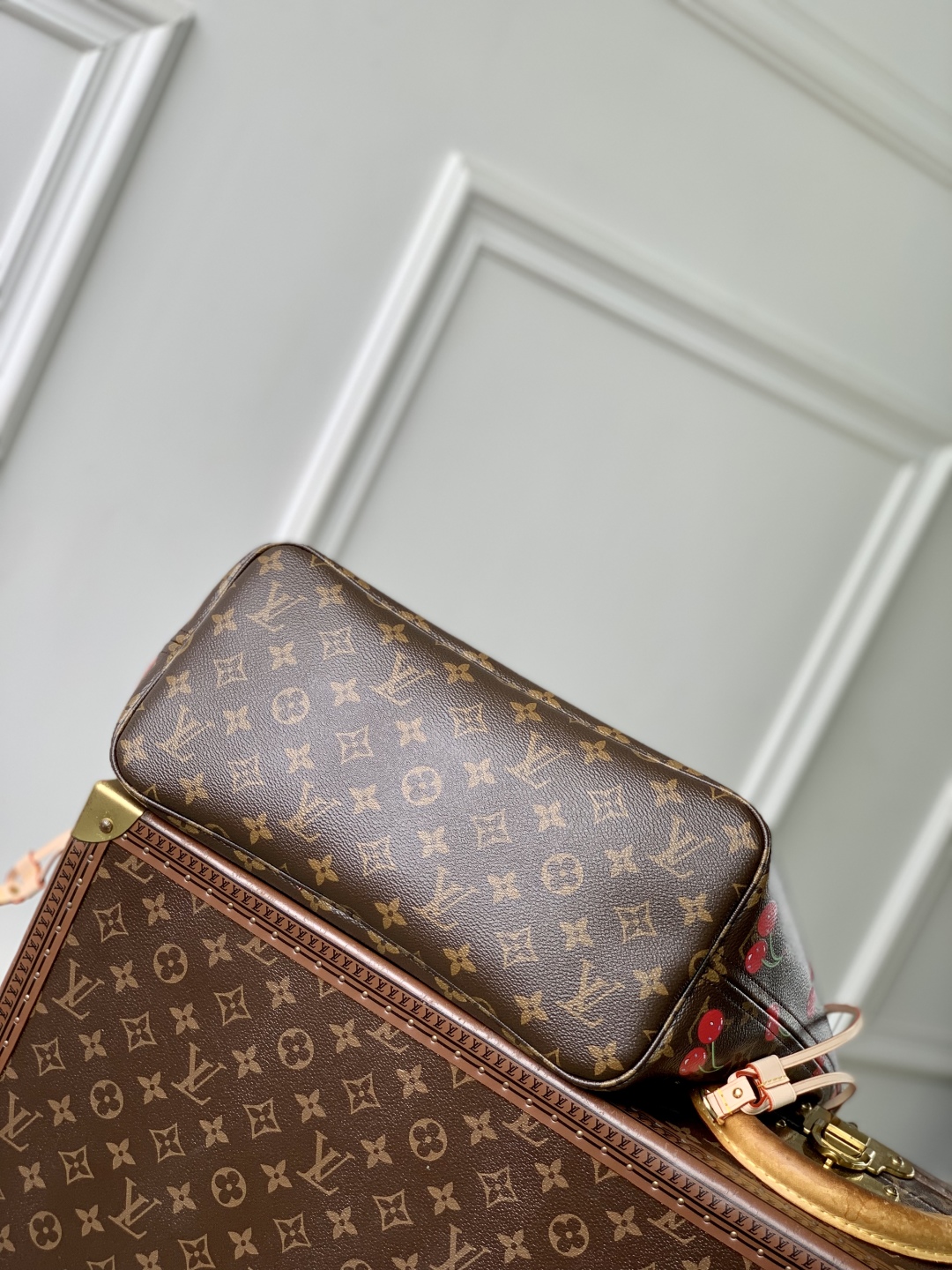 Bagsaaa M13263 LV x TM Neverfull MM Monogram cherry - 31cm