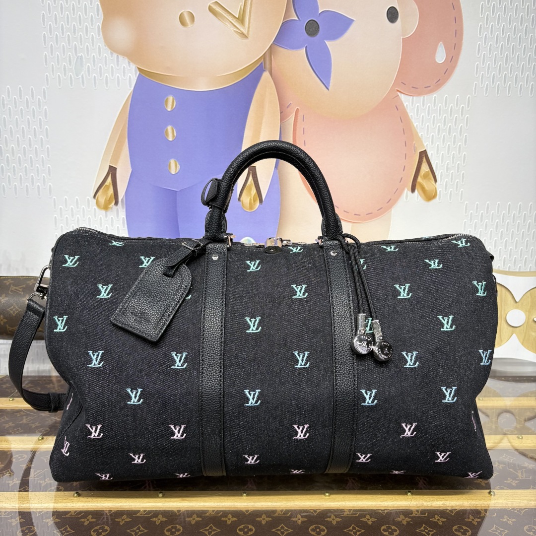 Bagsaaa LV M13966 Keepall Bandoulière 50 Gradient Blue Denim - 50cm