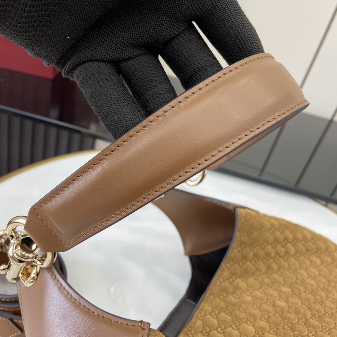 Bagsaaa Gvc*1 B medium shoulder bag 834981 brown suede - 42cm