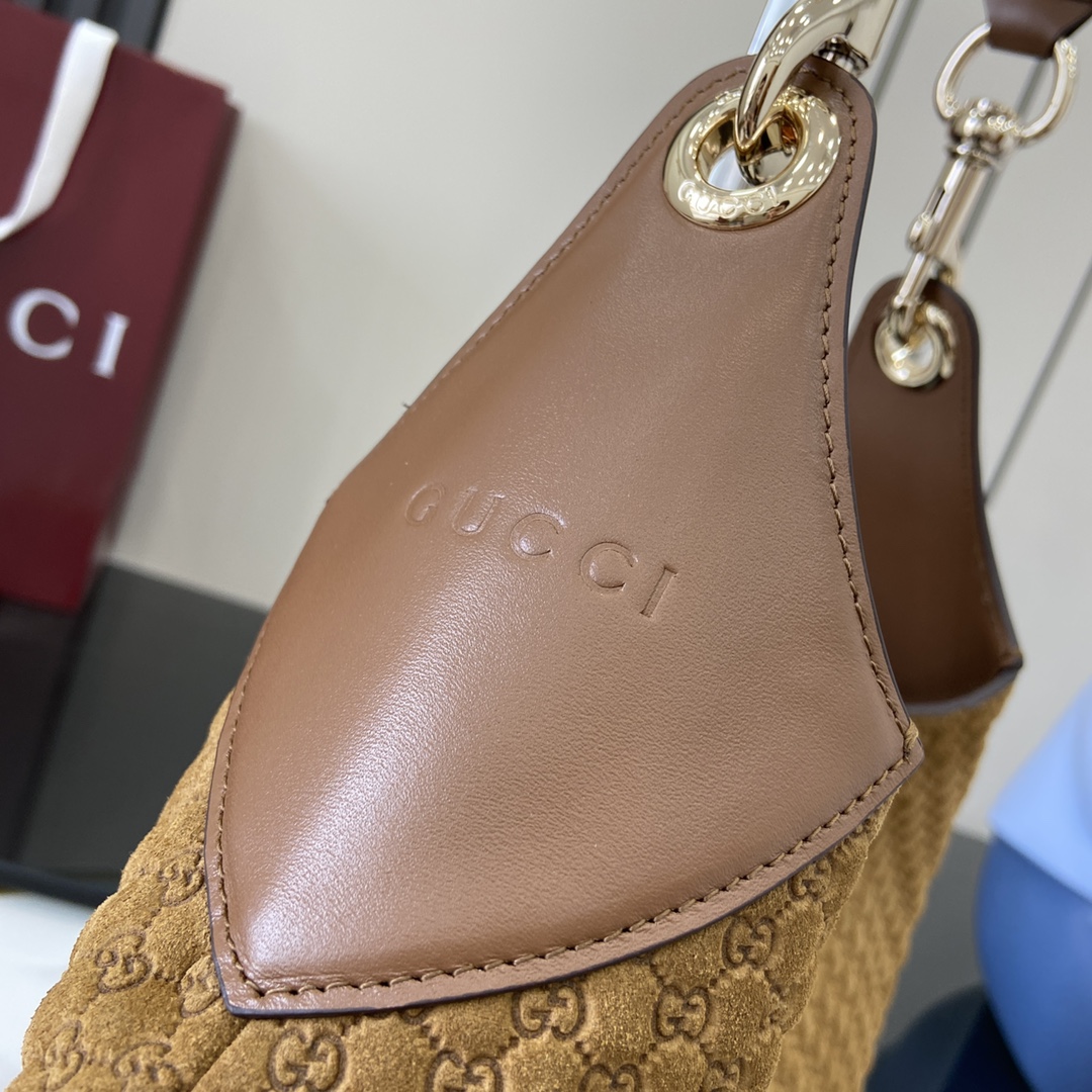 Bagsaaa Gvc*1 B medium shoulder bag 834981 brown suede - 42cm