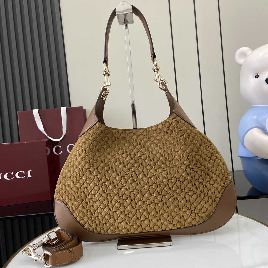 Bagsaaa Gvc*1 B medium shoulder bag 834981 brown suede - 42cm