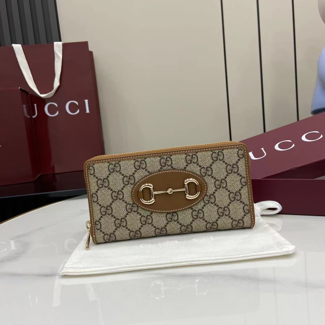 Bagsaaa Gvc*1 Horsebit 1955 zip around wallet 621889 - 19cm