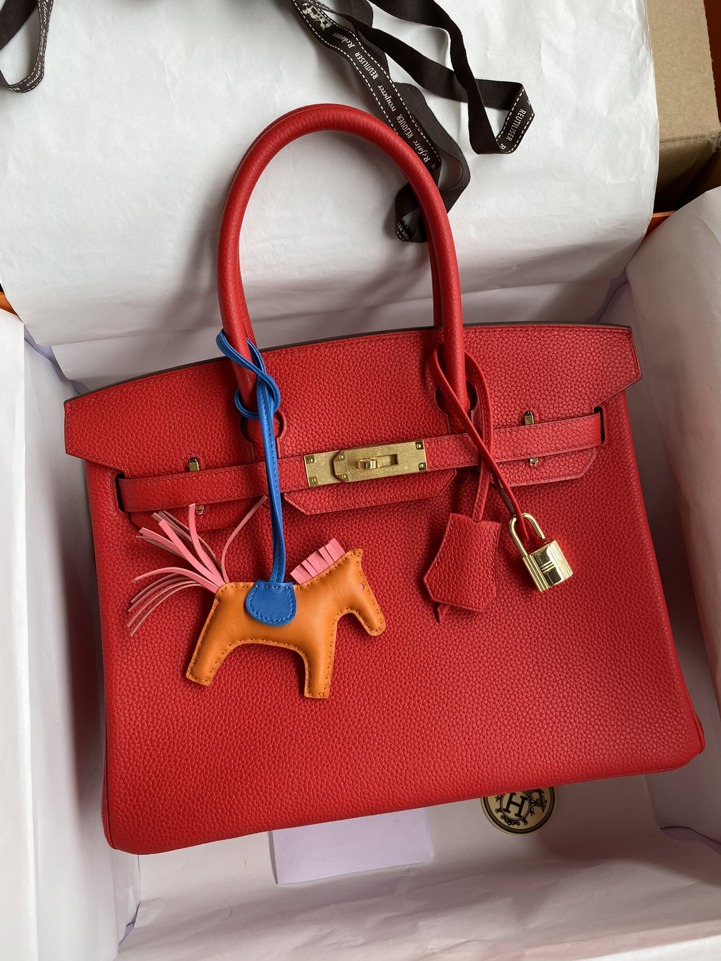Bagsaaa H**me5 Birkin 30 Togo Leather Red