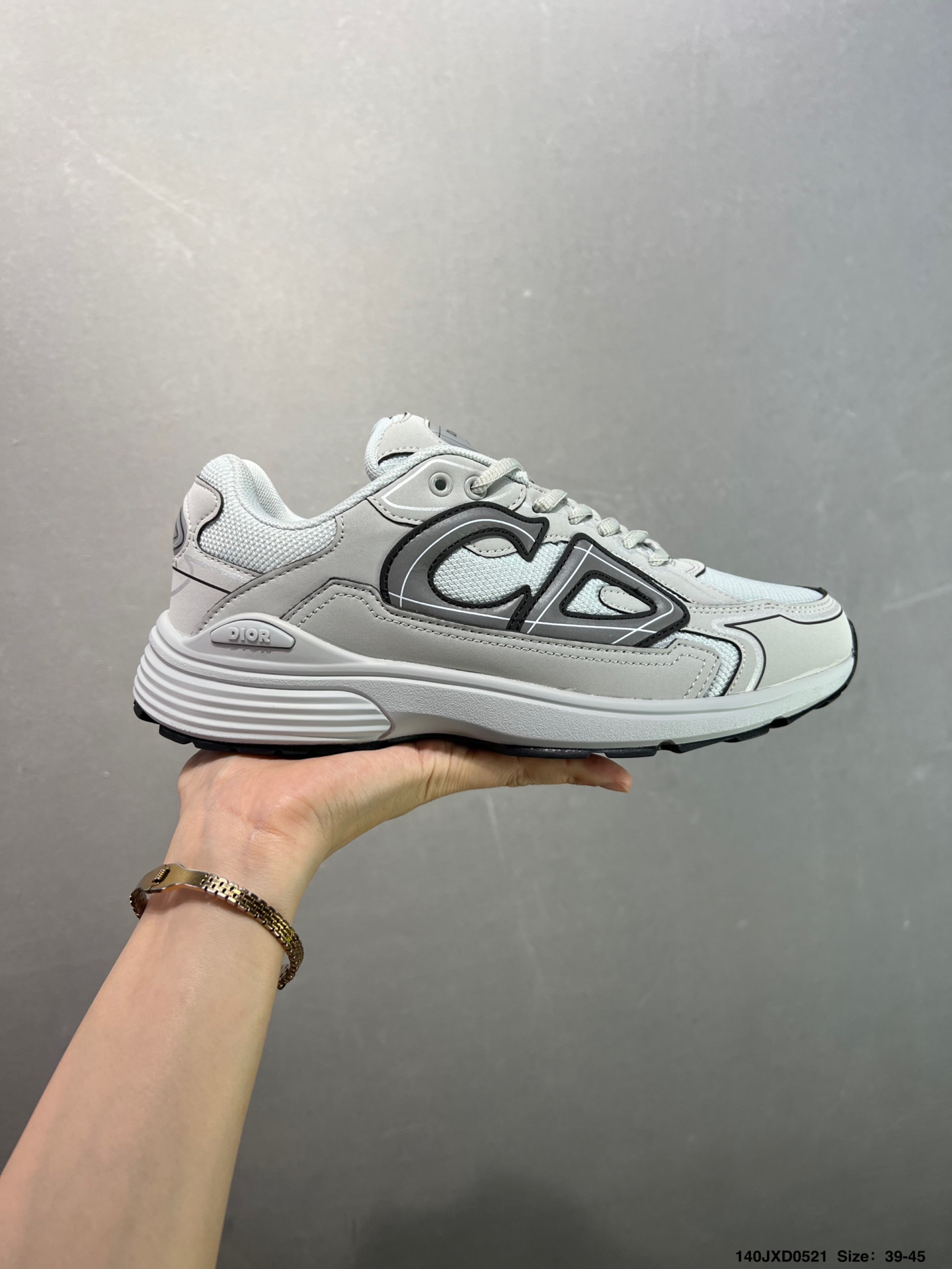 Bagsaaa D10r B30 Countdown Sneaker Gray Mesh and Gray Technical Fabric
