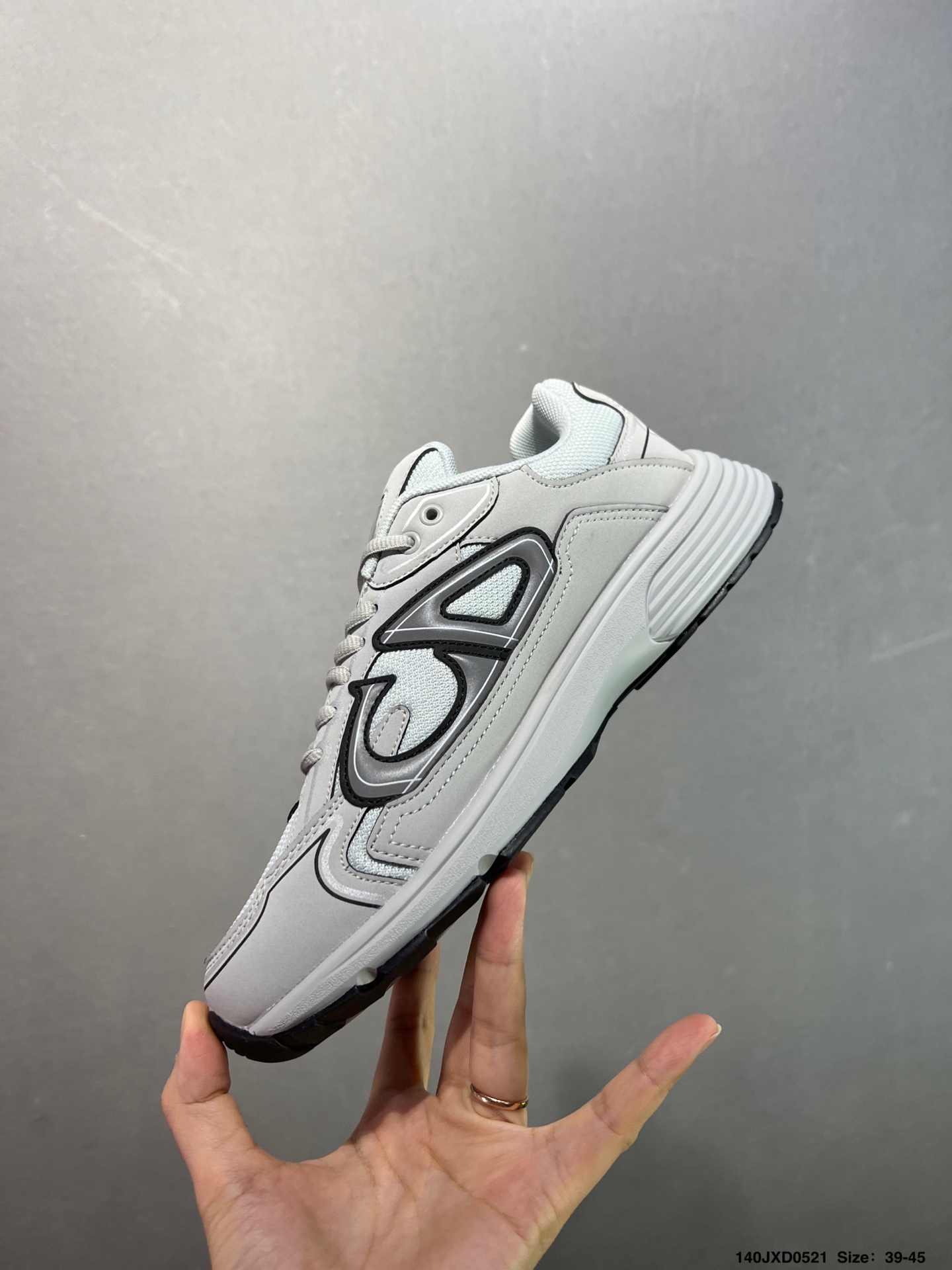 Bagsaaa D10r B30 Countdown Sneaker Gray Mesh and Gray Technical Fabric
