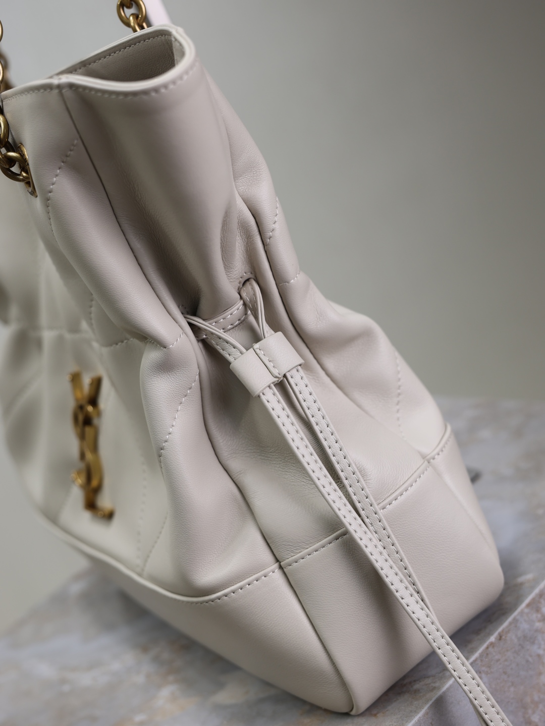 Bagsaaa Y51 jamie shopping small in lambskin 833948 white - 29cm