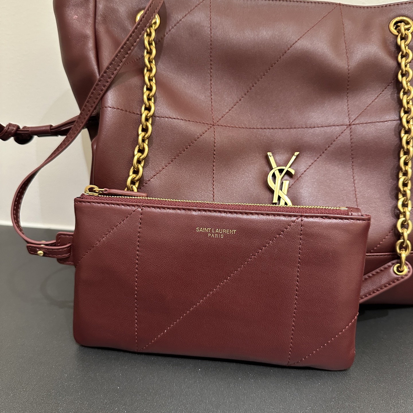 Bagsaaa Y51 jamie shopping small in lambskin 833948 red - 29cm
