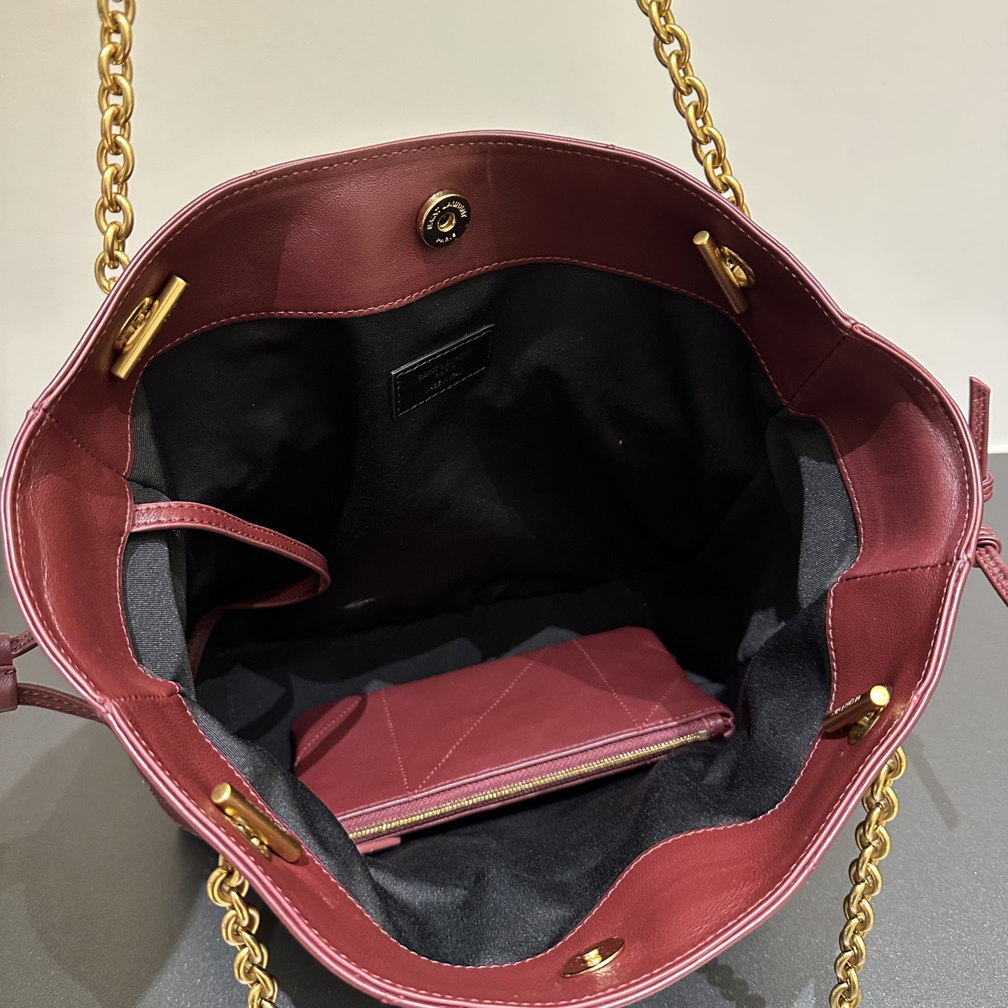 Bagsaaa Y51 jamie shopping small in lambskin 833948 red - 29cm