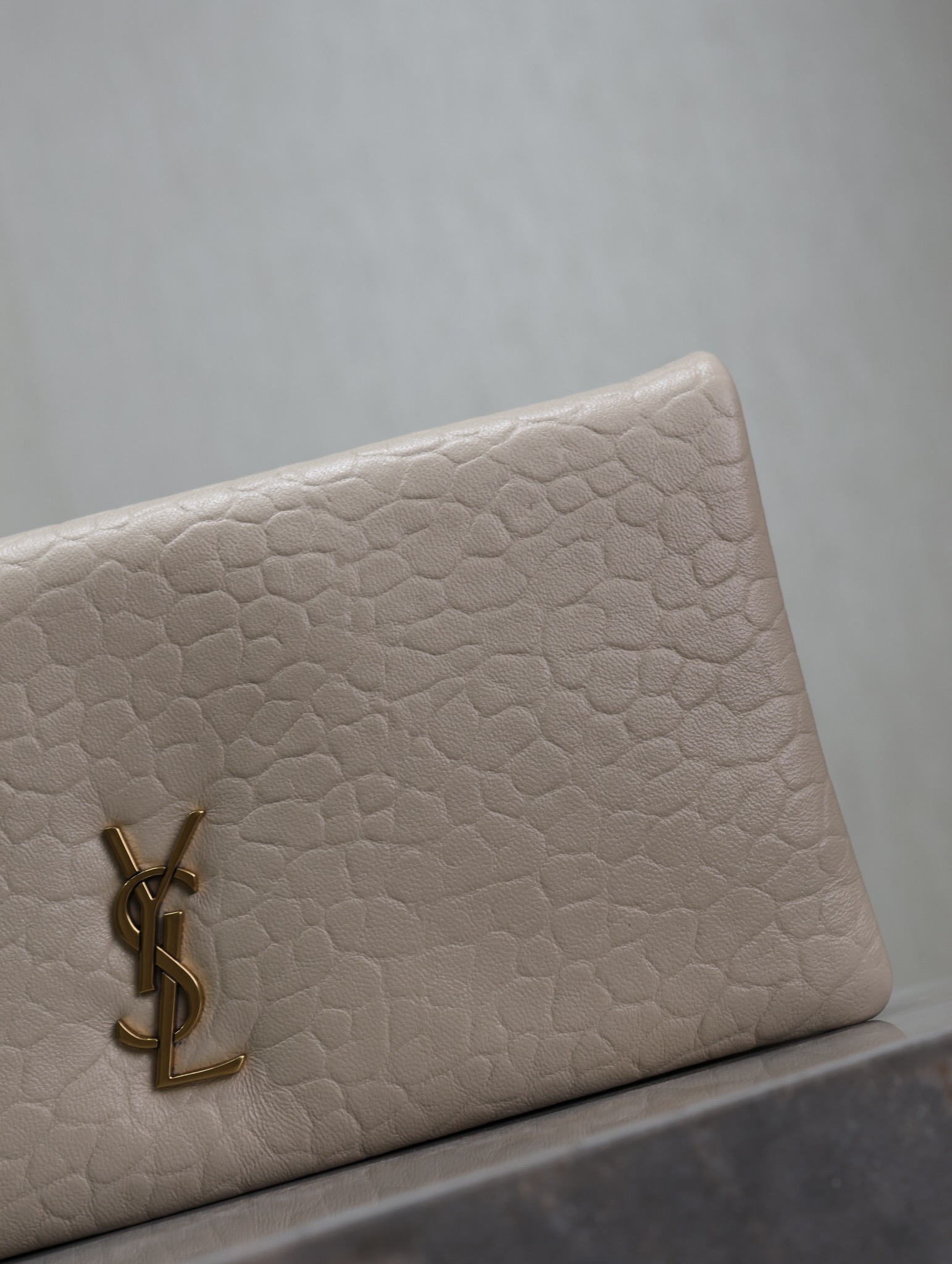 Bagsaaa Y51 calypso mini bag in grained lambskin 801712 white - 24cm