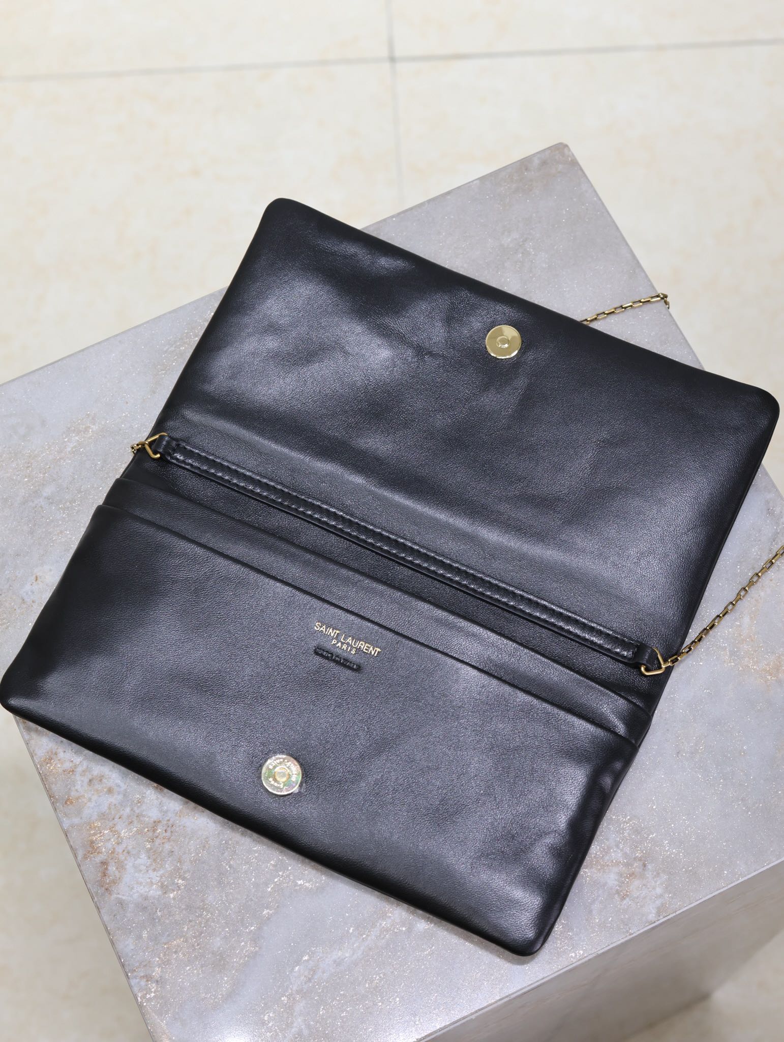 Bagsaaa Y51 calypso mini bag in lambskin 801712 black - 24cm