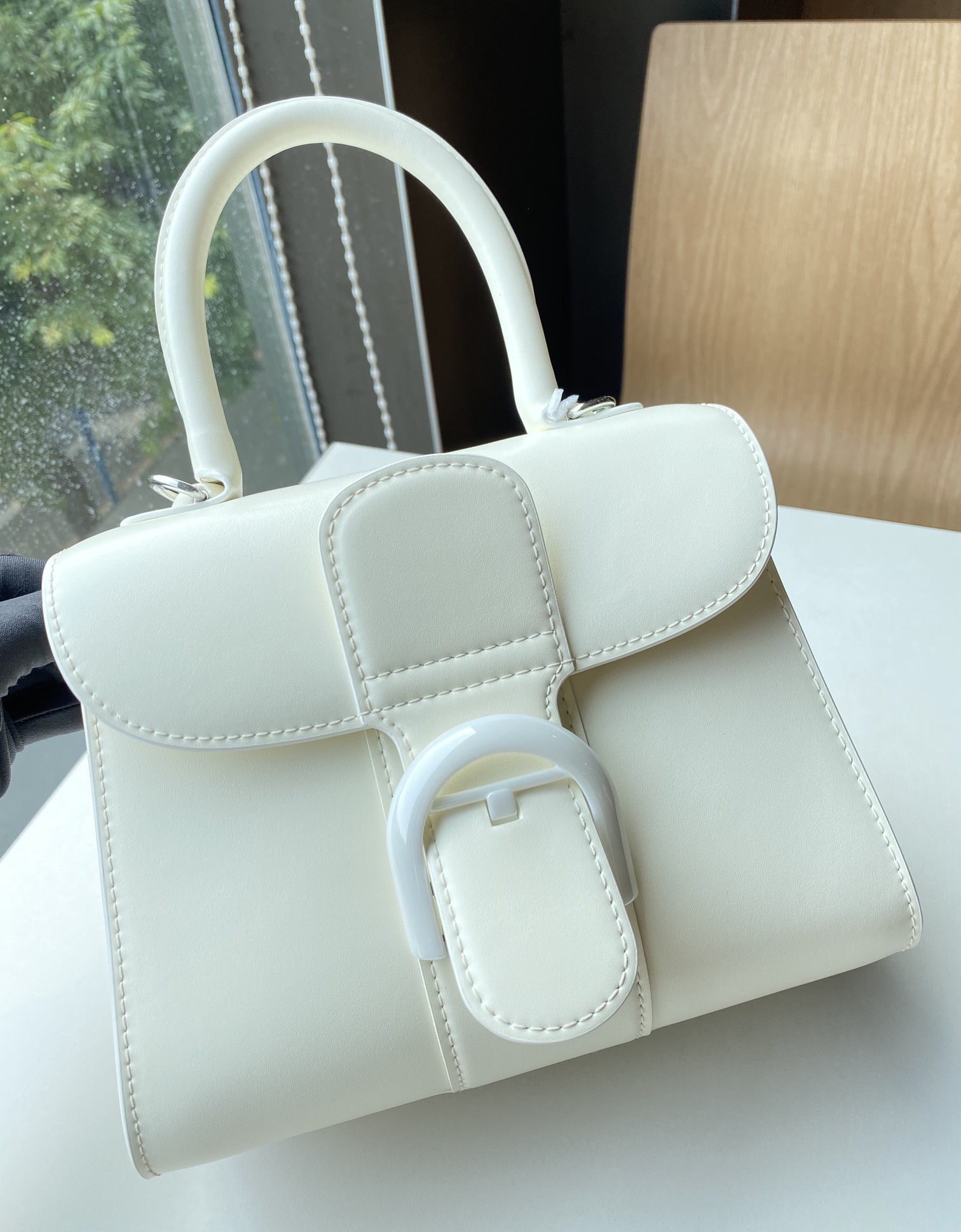 Bagsaaa Delvaux Brillant Mini White - 20cm