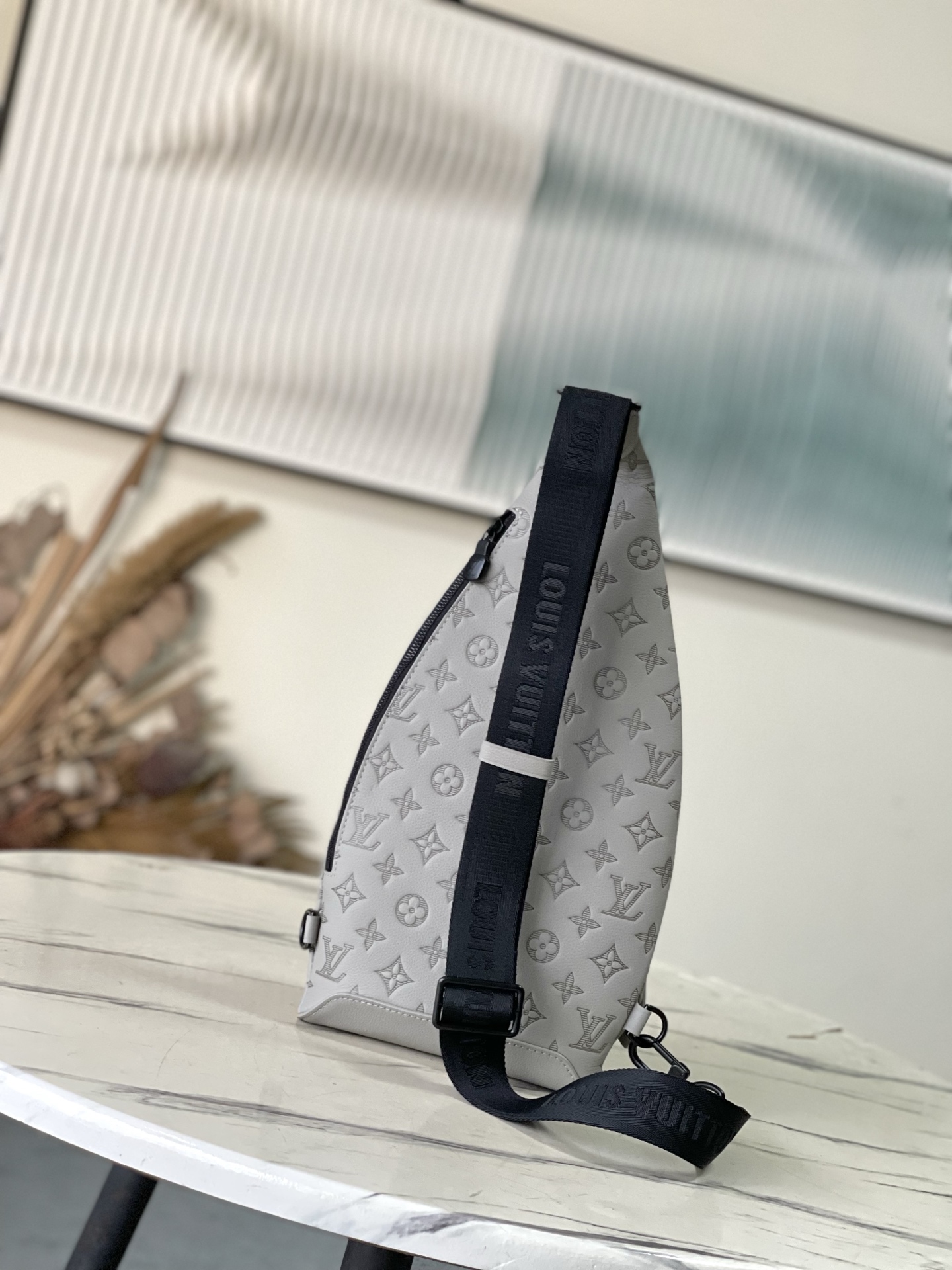 Bagsaaa LV M14916 Duo Slingbag Gray - 42cm