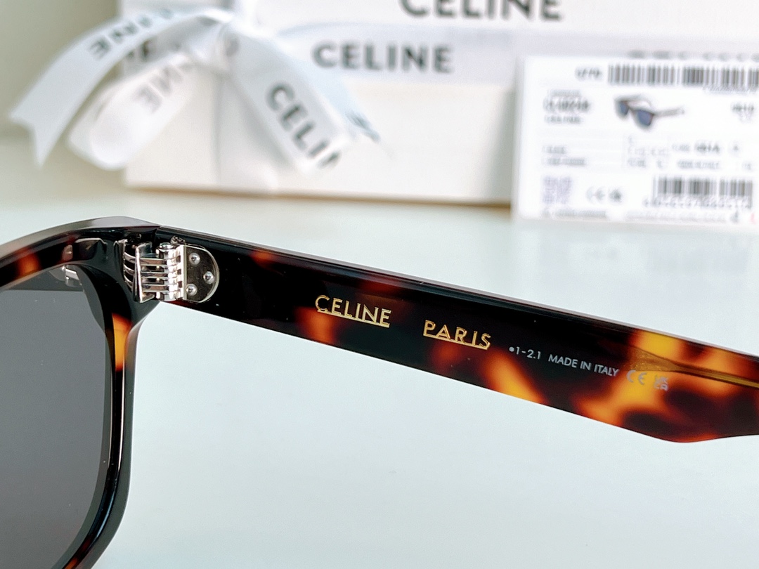 Bagsaaa Ce1i*e Black Frame 45 Sunglasses in Acetate Caramel