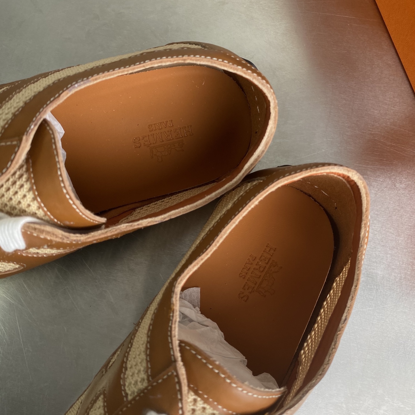Bagsaaa H**me5 Sneakers Kiga brown & beige