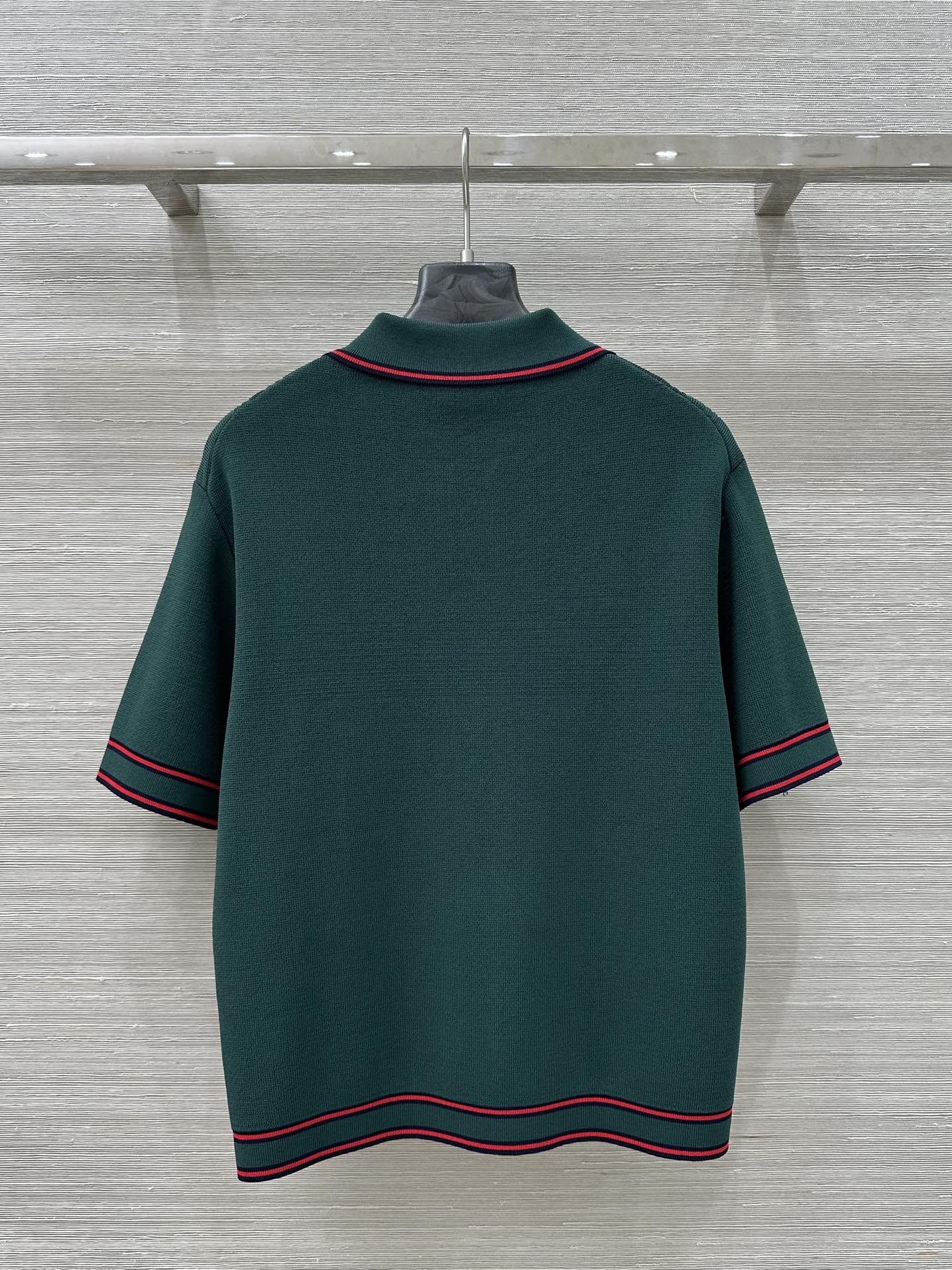 Bagsaaa Gvc*1 Polo shirt with striped trim 691713 green