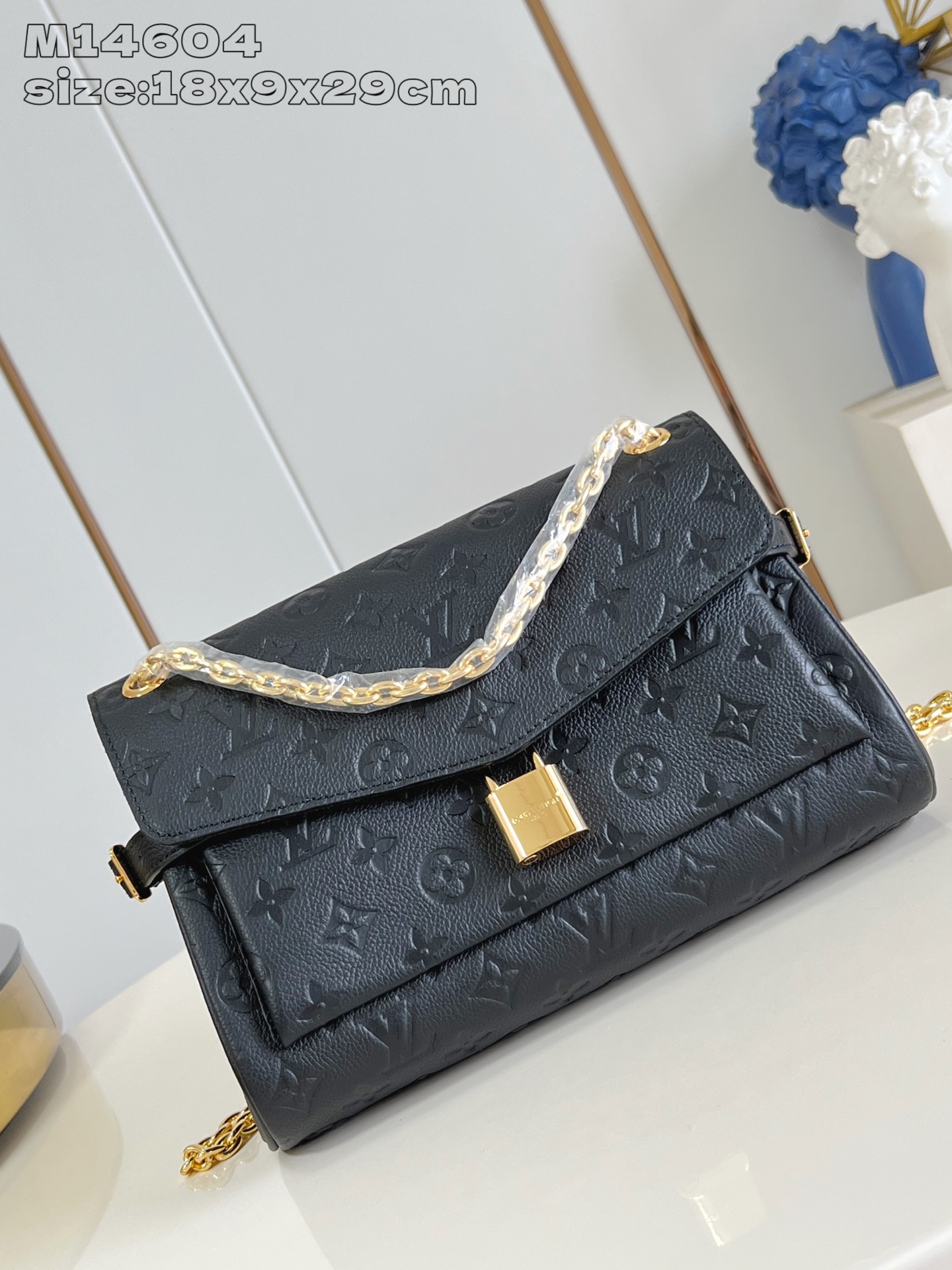 Bagsaaa LV M14604 Anytime Flap Bag Tourterelle Black - 29.5cm