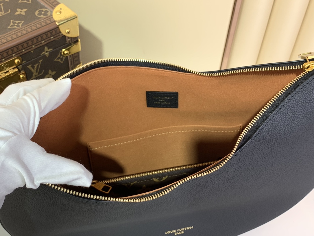 Bagsaaa LV M14417 Low Key Cookie MM Bag Black - 32cm