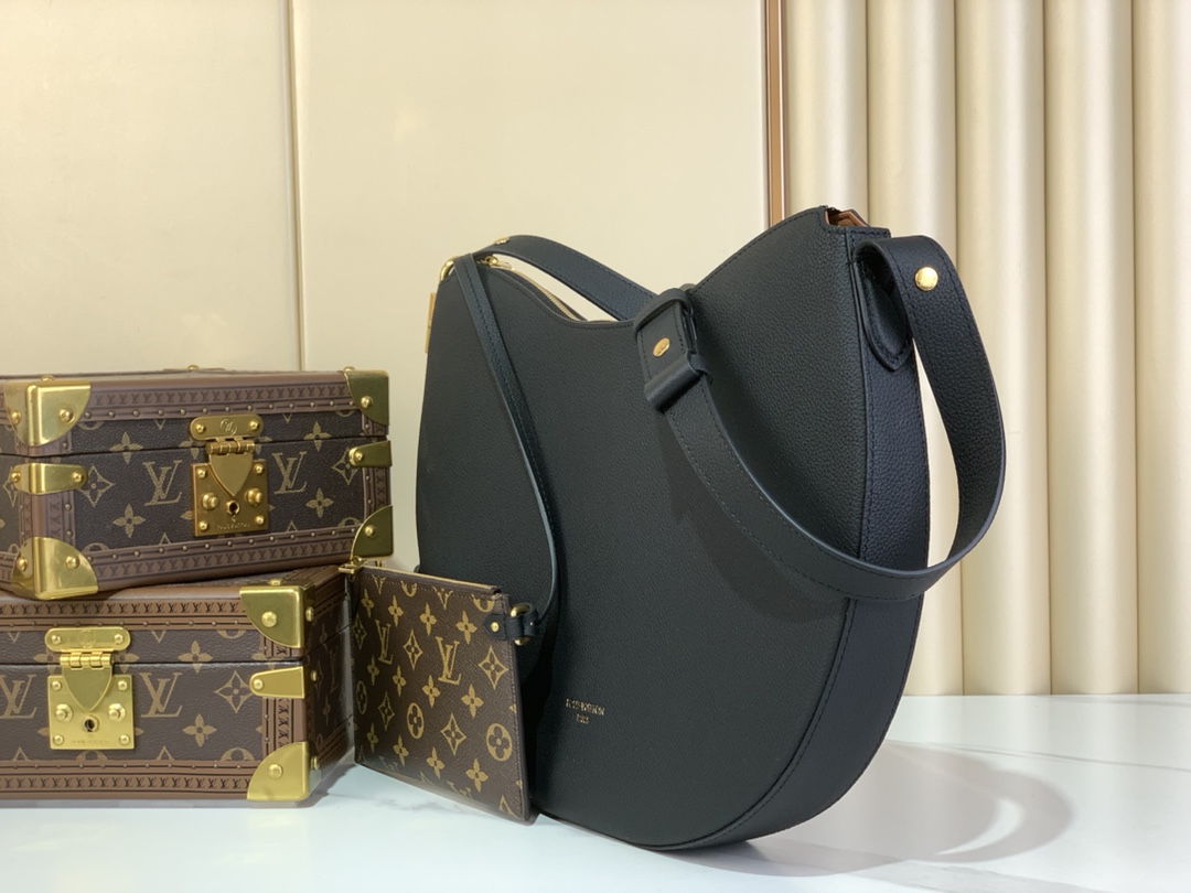 Bagsaaa LV M14417 Low Key Cookie MM Bag Black - 32cm