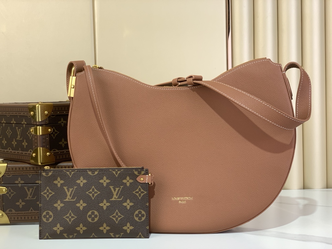 Bagsaaa LV M14642 Low Key Cookie MM Bag Brown - 32cm
