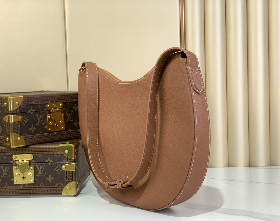 Bagsaaa LV M14642 Low Key Cookie MM Bag Brown - 32cm
