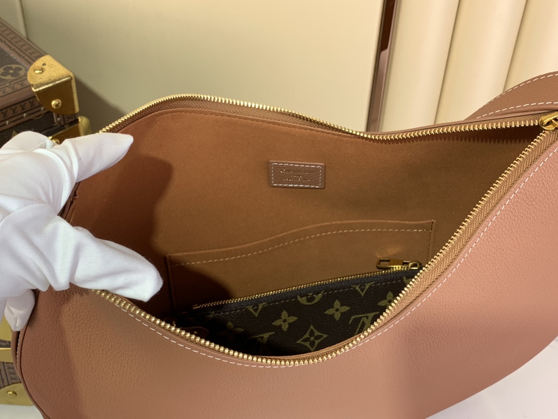 Bagsaaa LV M14642 Low Key Cookie MM Bag Brown - 32cm