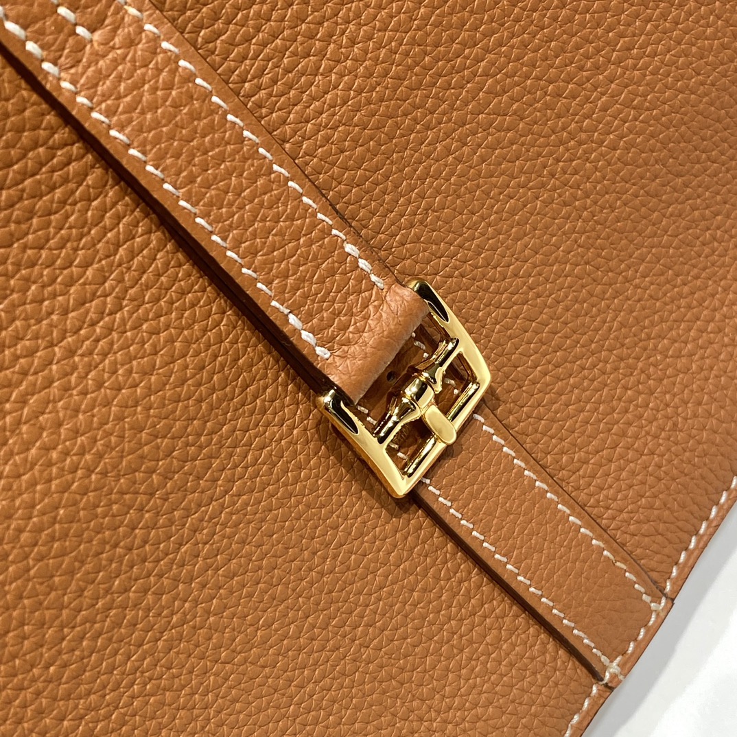 Bagsaaa H**me5 Halzan Brown & Gold - 25cm