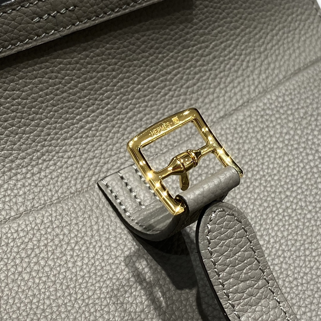 Bagsaaa H**me5 Halzan Gray & Gold - 25cm