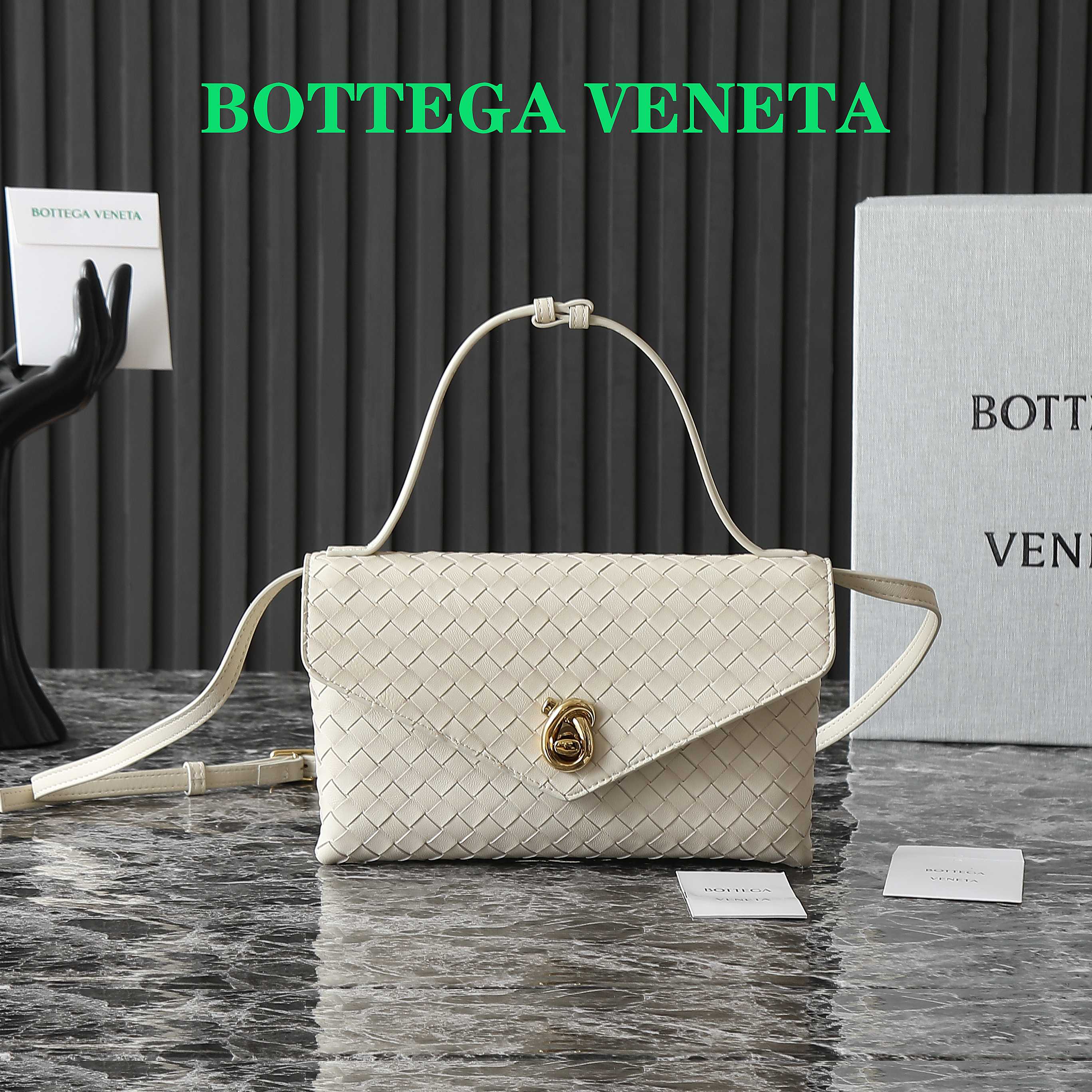 Bagsaaa B0tt*ga Ven*ta Knot Lock 817191 sea salt - 25cm