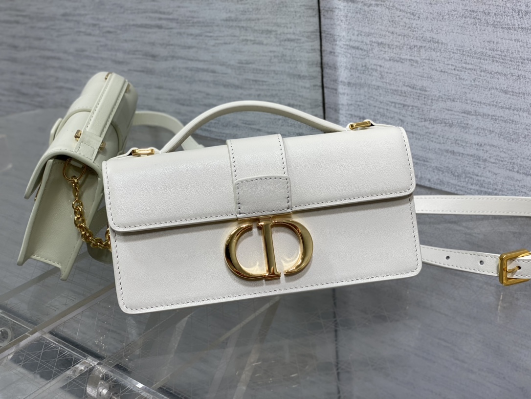 Bagsaaa D10r Miss Montaigne Mini Bag Latte Smooth Calfskin - 20cm