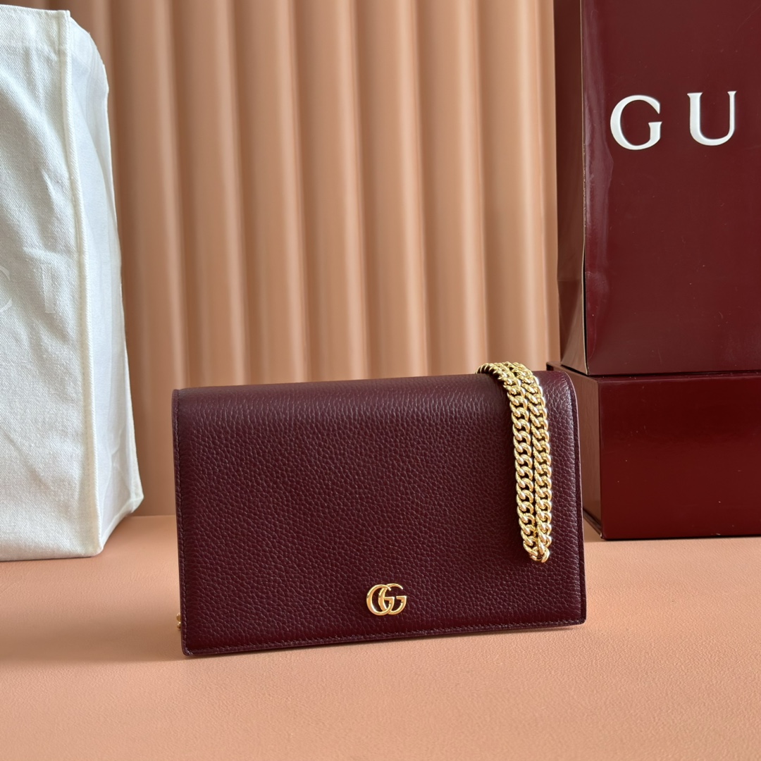 Bagsaaa Gvc*1 GG Marmont wallet on chain 497985 red - 20cm