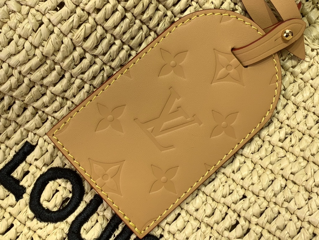 Bagsaaa LV M14458 Summer Shopper Tote MM Natural Beige - 44cm