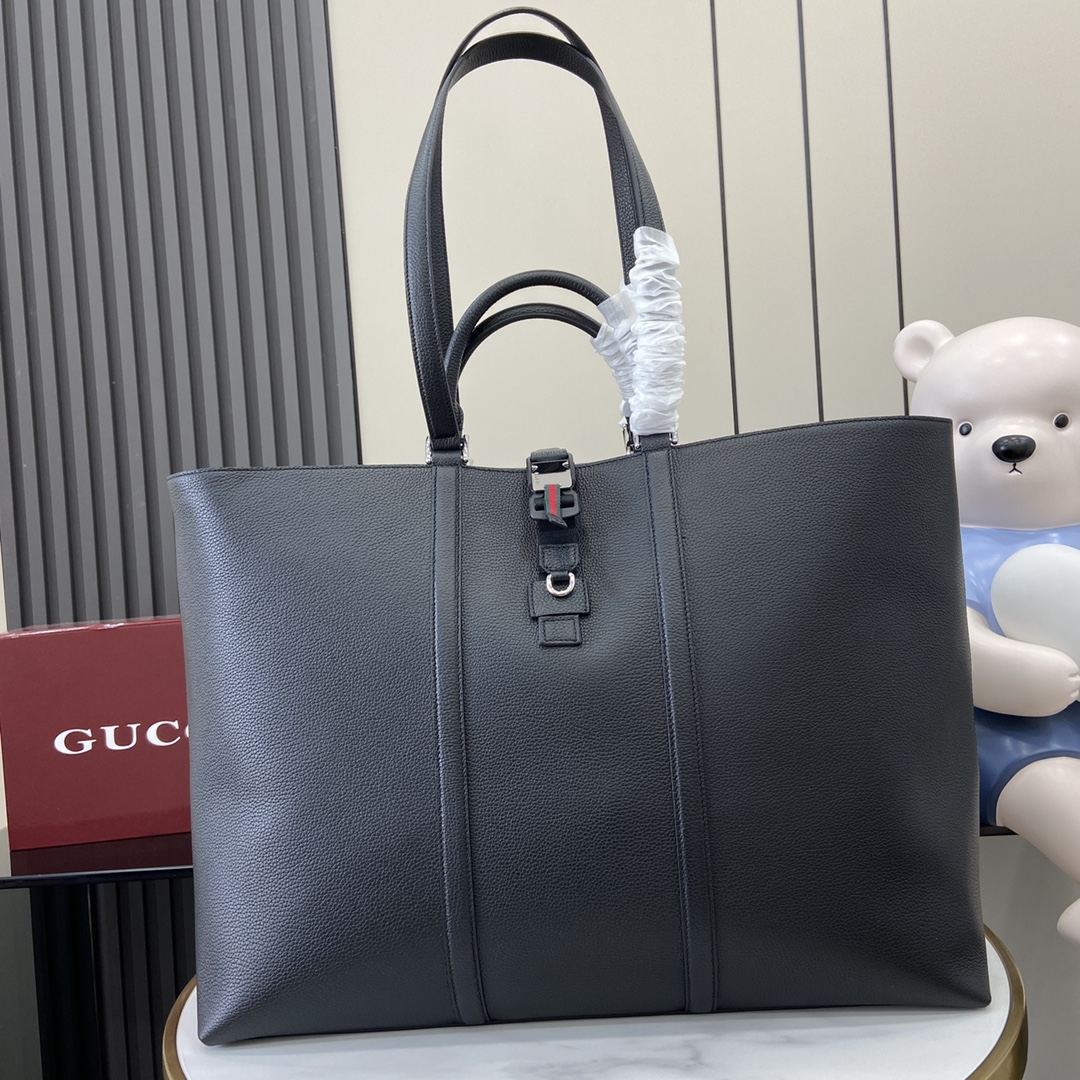 Bagsaaa Gvc*1 Maxi tote bag with Web 816753 black - 50cm