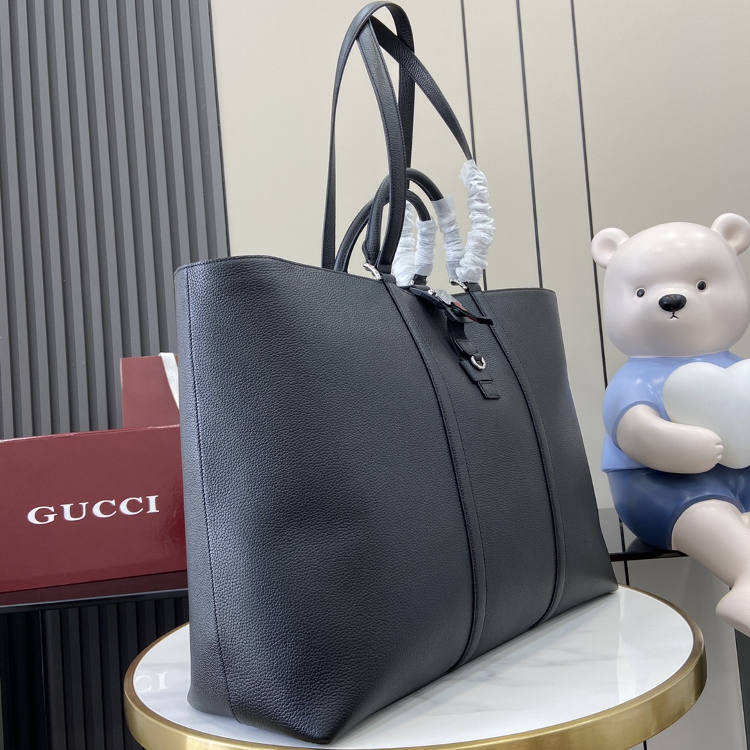 Bagsaaa Gvc*1 Maxi tote bag with Web 816753 black - 50cm