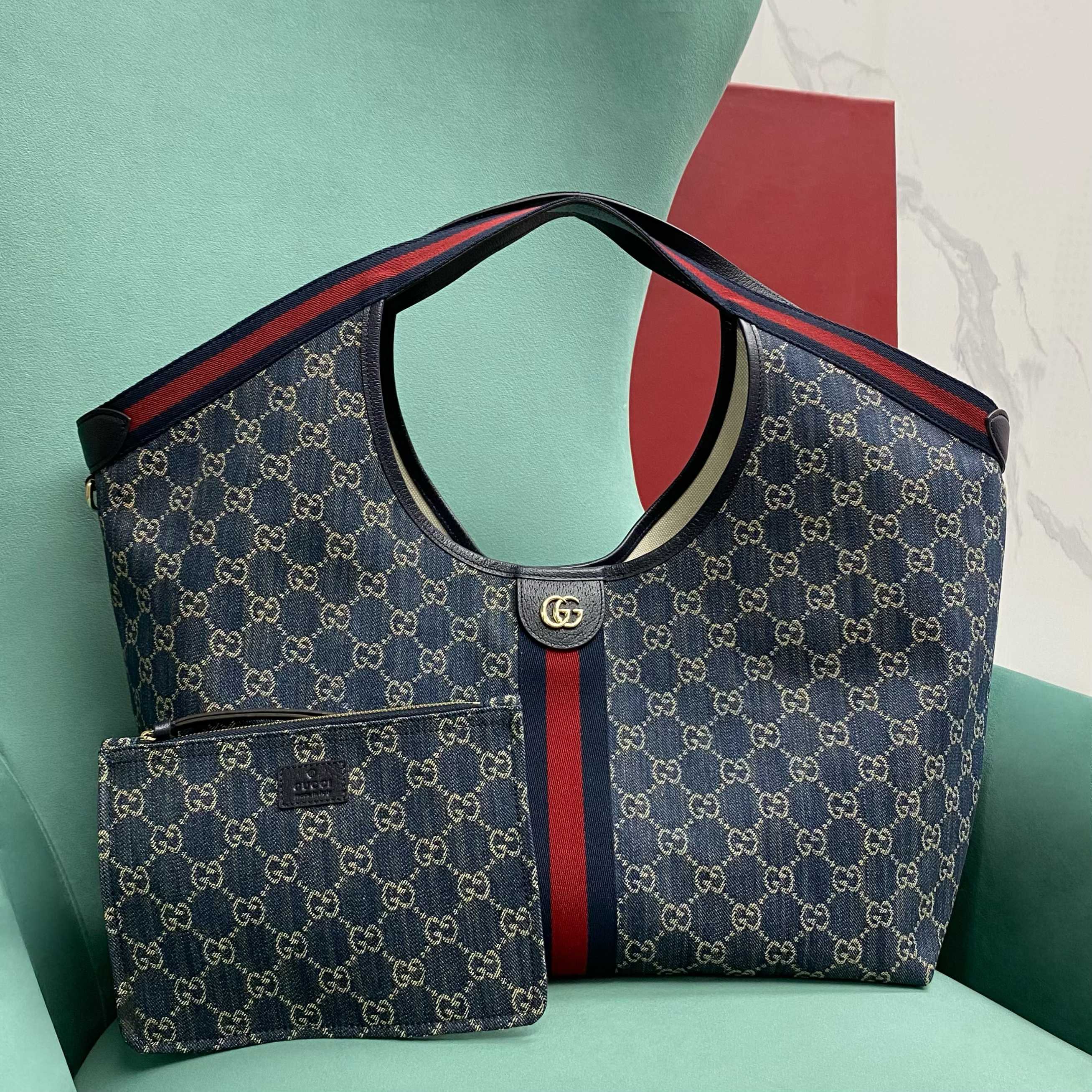 Bagsaaa Gvc*1 Giglio large tote bag 853971 blue - 42 (60)cm