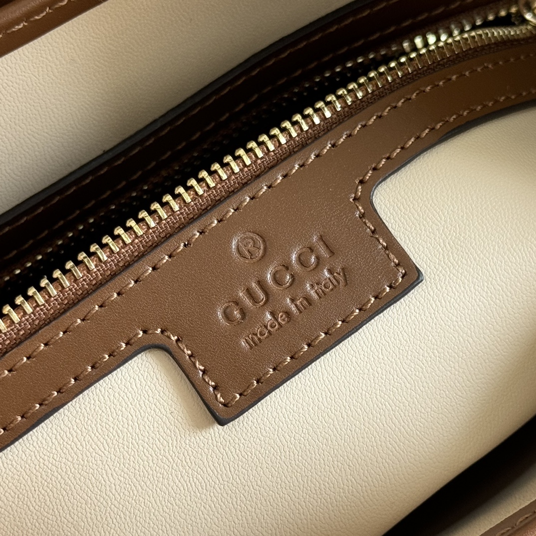Bagsaaa Gvc*1 Jackie 1961 small shoulder bag 810232 browm smooth leather - 27.5x19x4cm